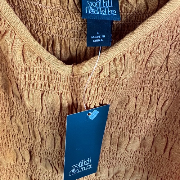 Cute mustard color sundress - Picture 3 of 4